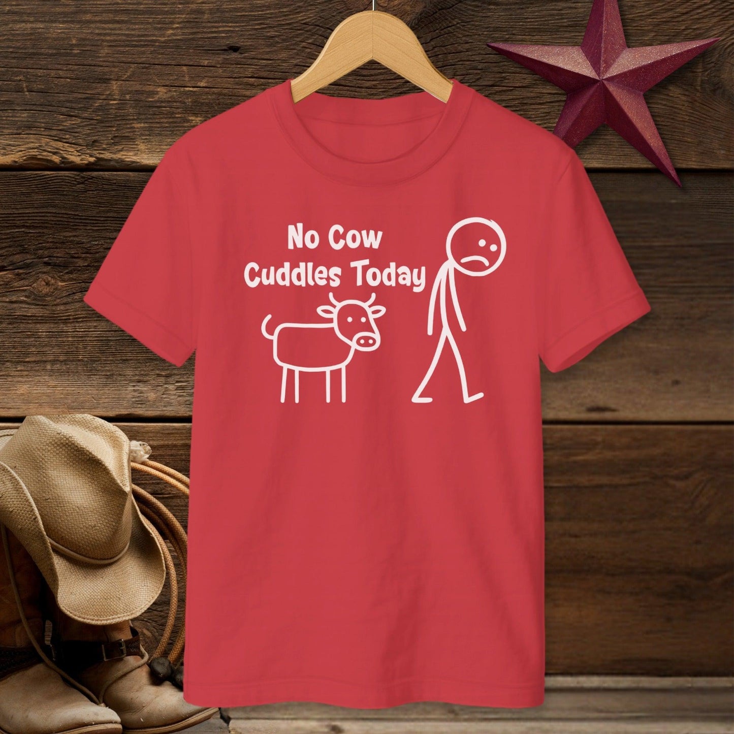 No Cow Cuddles Today T-shirt (Youth)