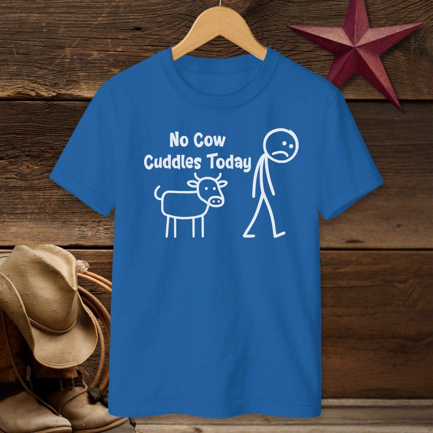 No Cow Cuddles Today T-shirt (Youth)