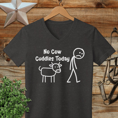 No Cow Cuddles Today V-neck