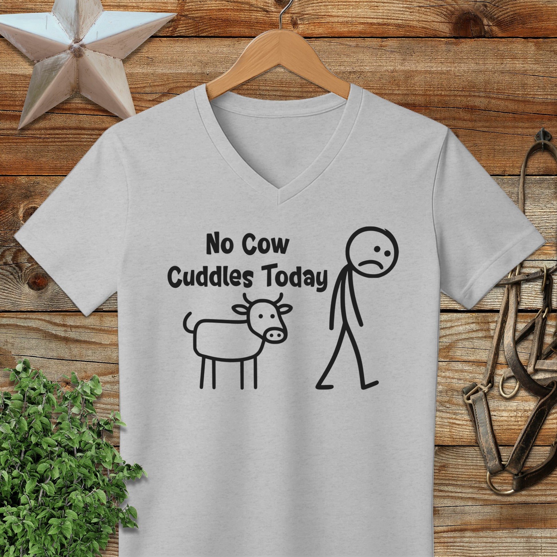 No Cow Cuddles Today V-neck