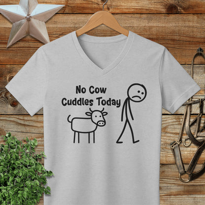 No Cow Cuddles Today V-neck