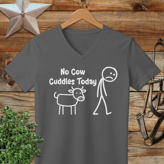 No Cow Cuddles Today V-neck