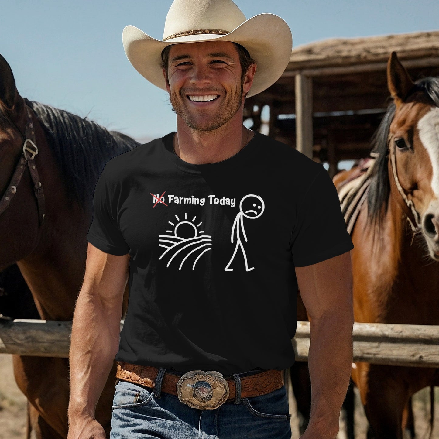 No Farming Today T-shirt
