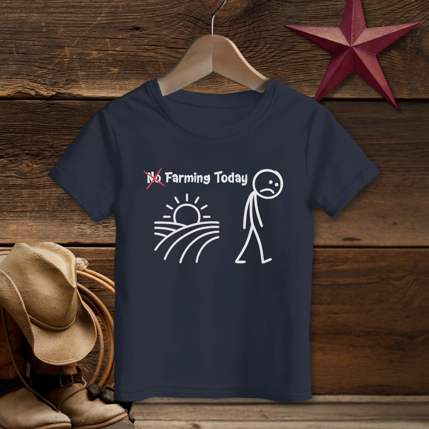 No Farming Today T-shirt (Toddler)