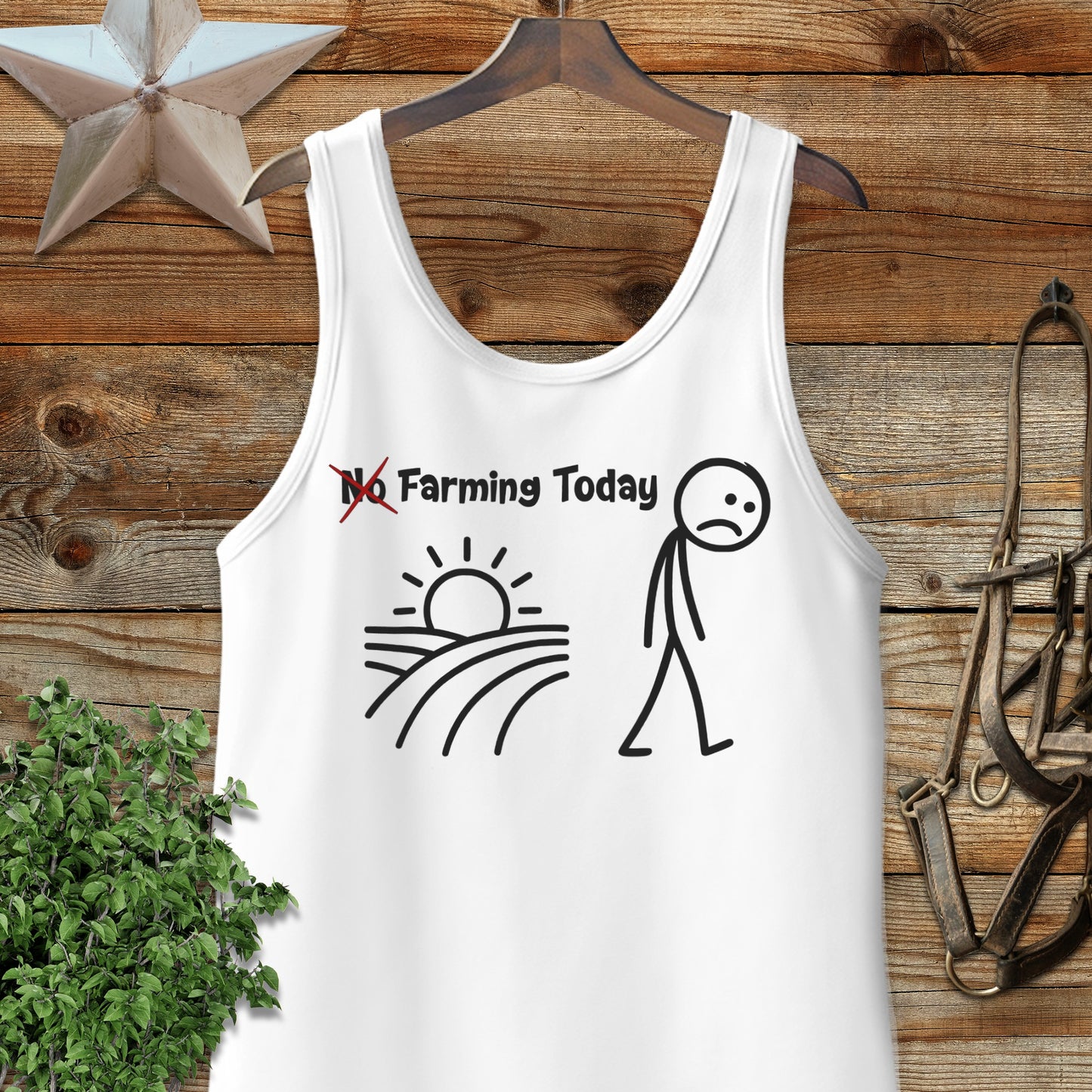 No Farming Today Tank Top