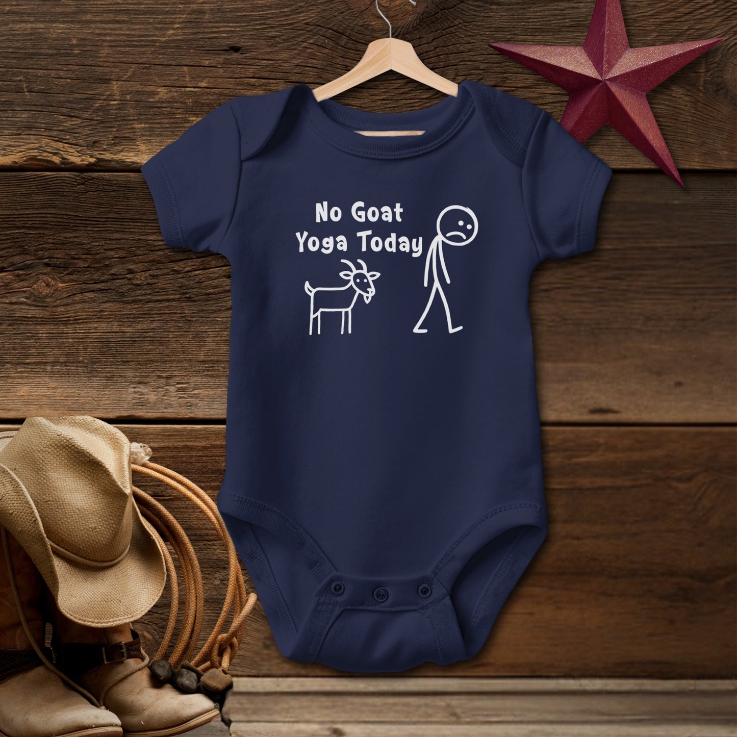No Goat Yoga Today Bodysuit (Baby)