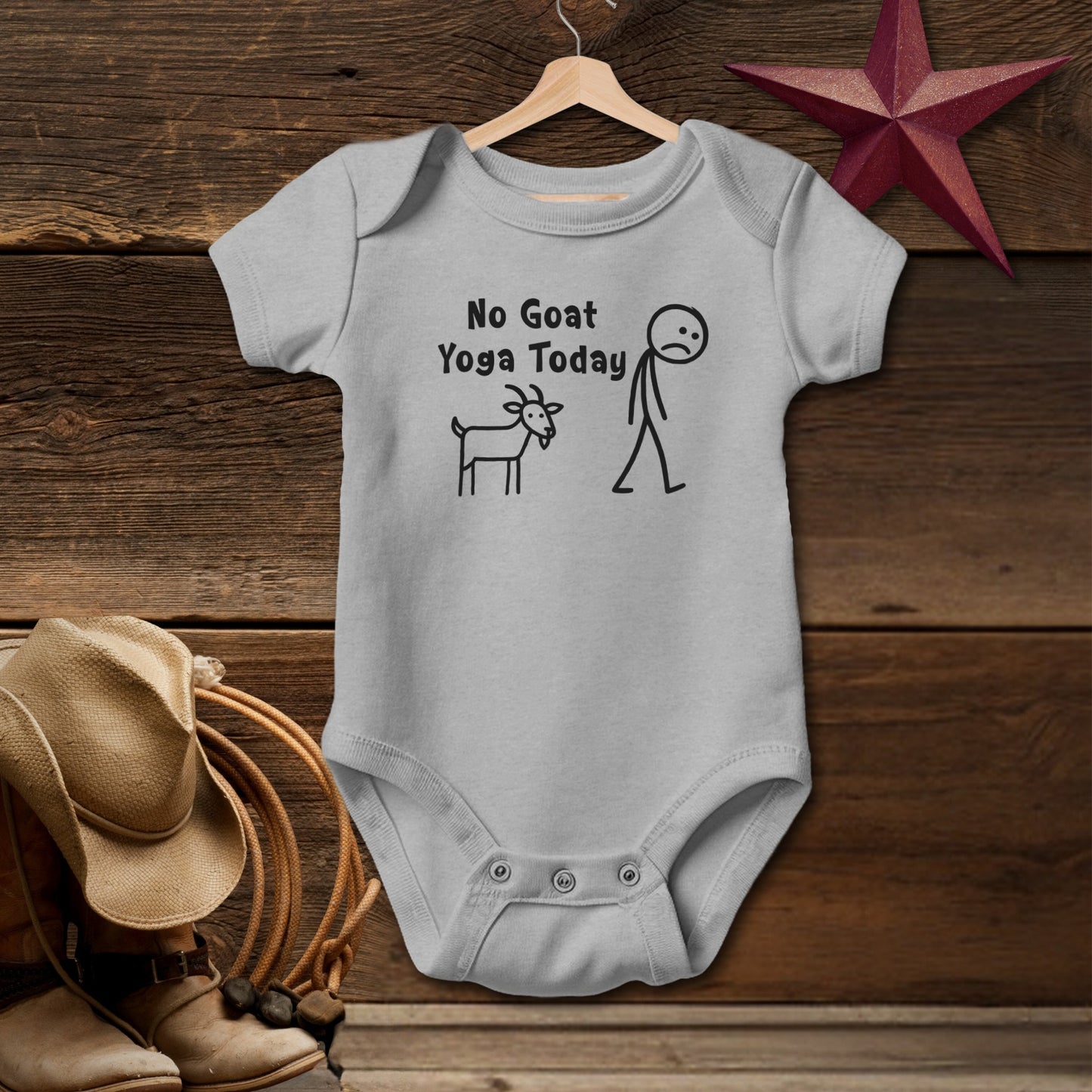 No Goat Yoga Today Bodysuit (Baby)