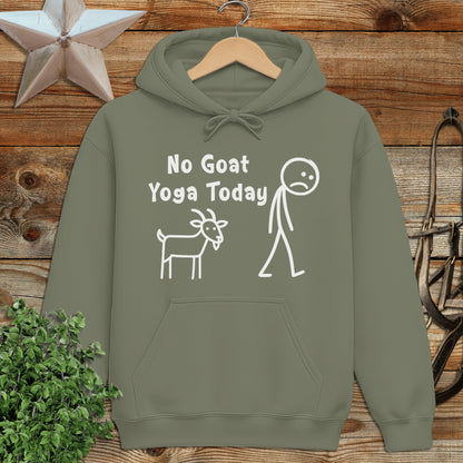 No Goat Yoga Today Hoodie