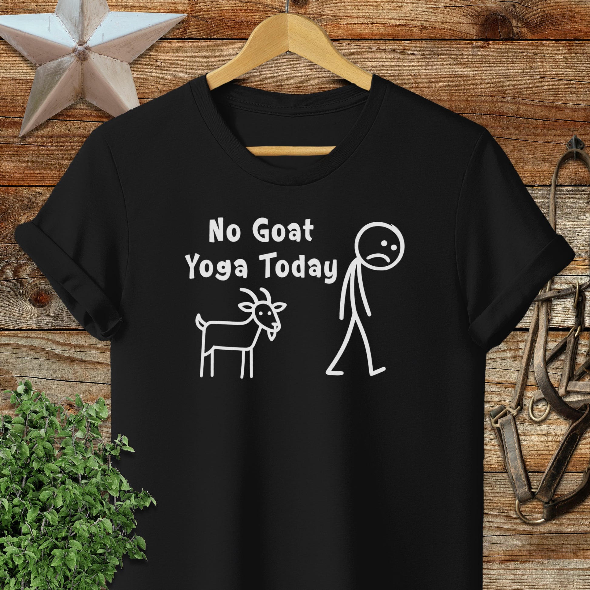 No Goat Yoga Today Softstyle Tee