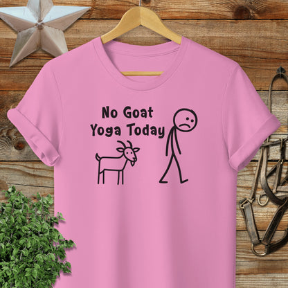 No Goat Yoga Today Softstyle Tee