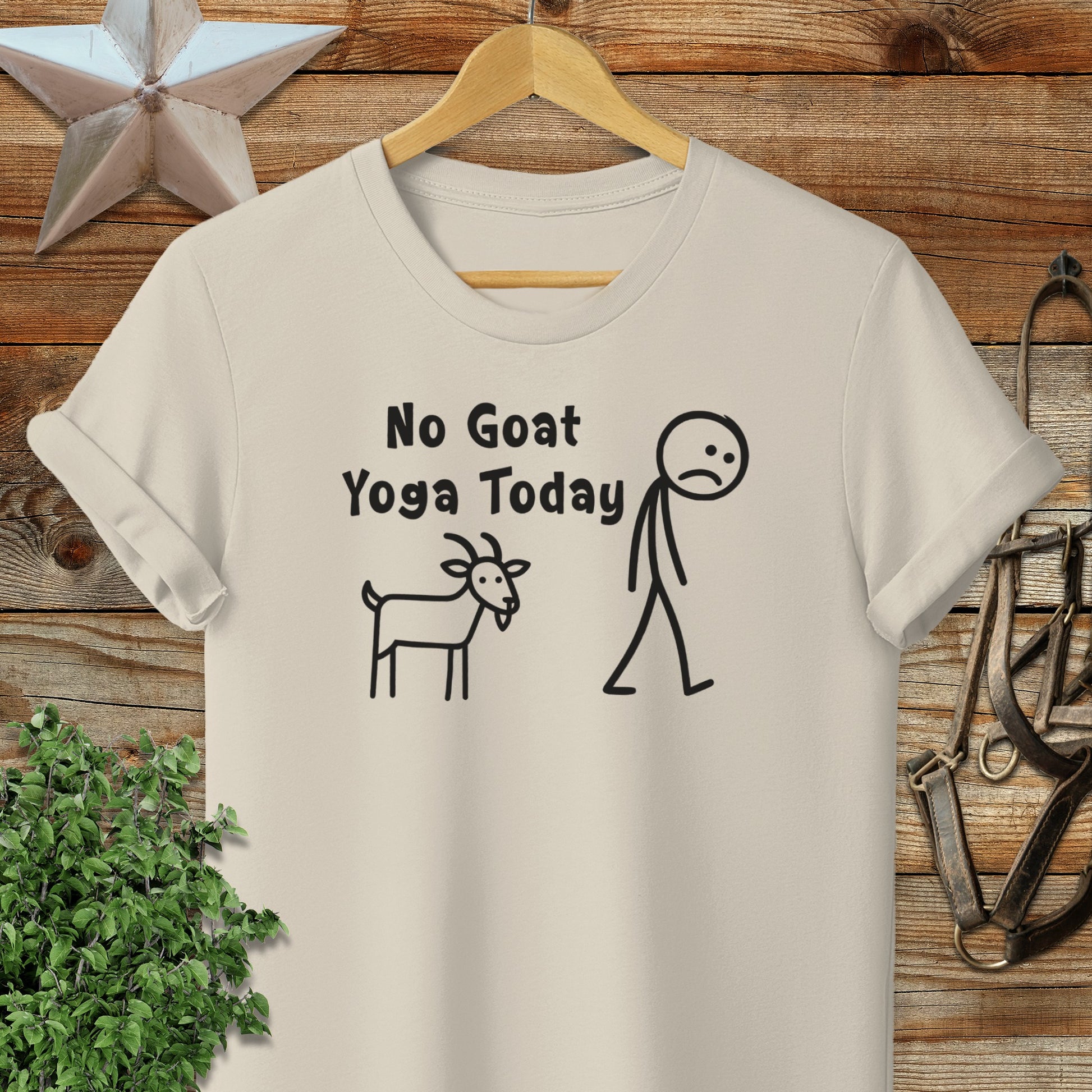 No Goat Yoga Today Softstyle Tee