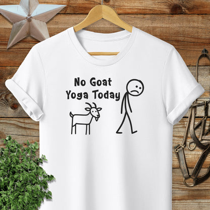No Goat Yoga Today Softstyle Tee