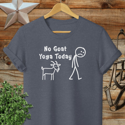 No Goat Yoga Today Softstyle Tee