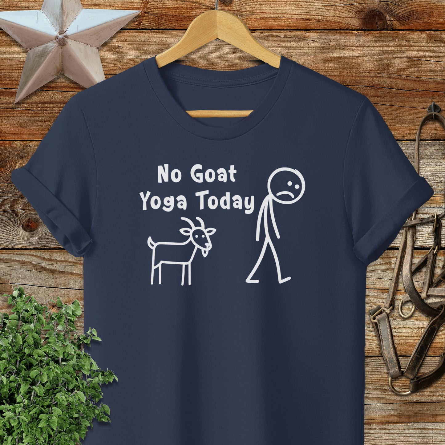 No Goat Yoga Today Softstyle Tee