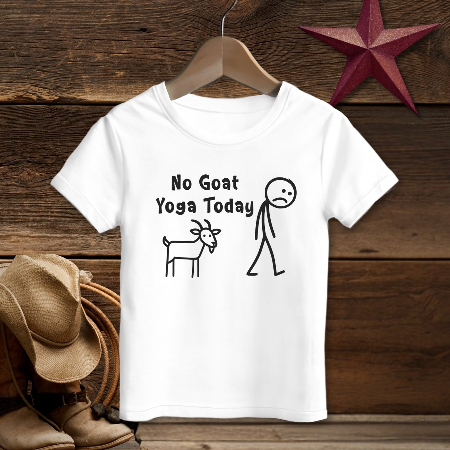 No Goat Yoga Today T-shirt (Toddler)