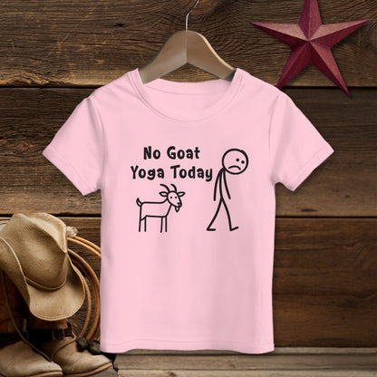 No Goat Yoga Today T-shirt (Toddler)