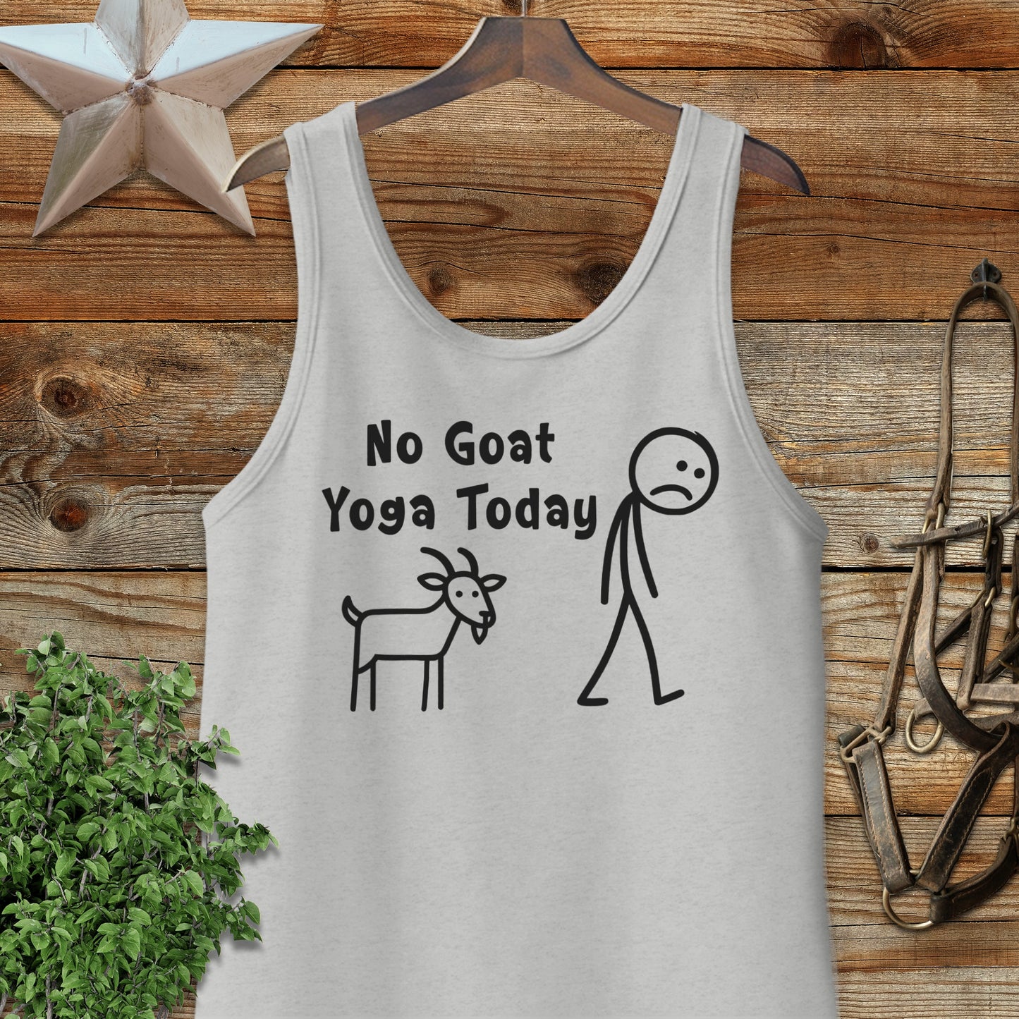 No Goat Yoga Today Tank Top