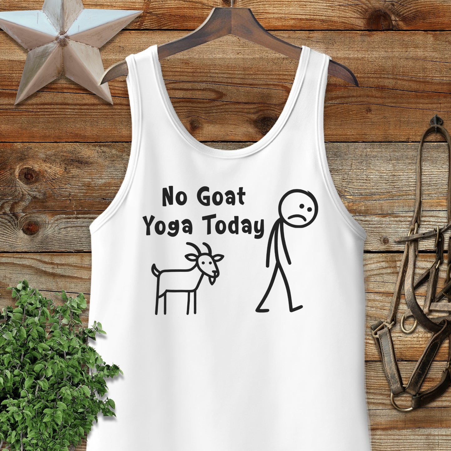No Goat Yoga Today Tank Top