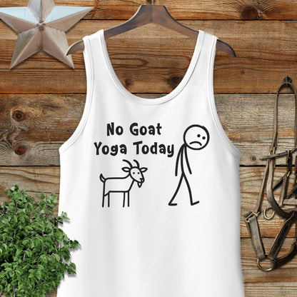 No Goat Yoga Today Tank Top