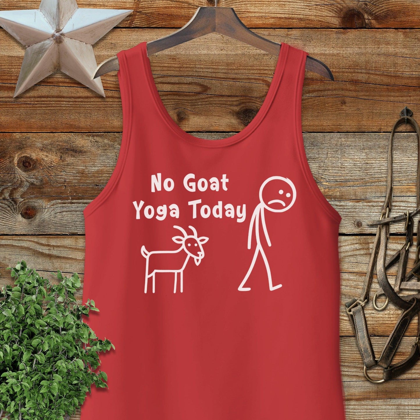 No Goat Yoga Today Tank Top