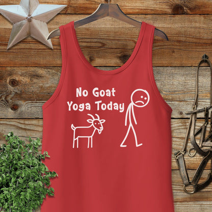 No Goat Yoga Today Tank Top
