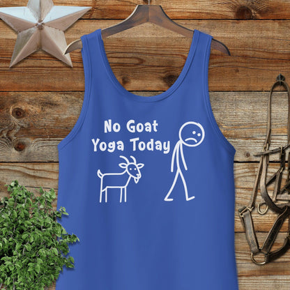 No Goat Yoga Today Tank Top
