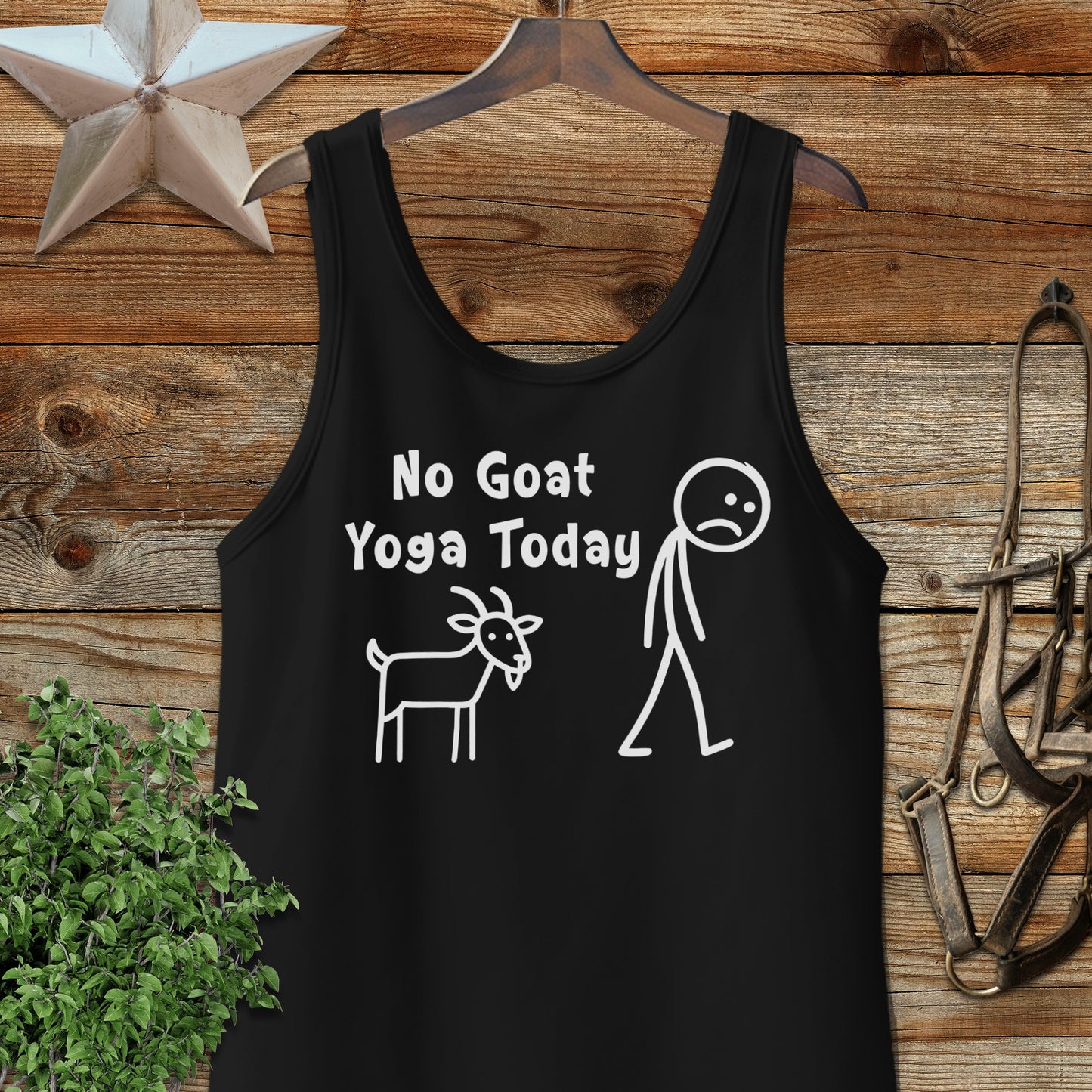 No Goat Yoga Today Tank Top