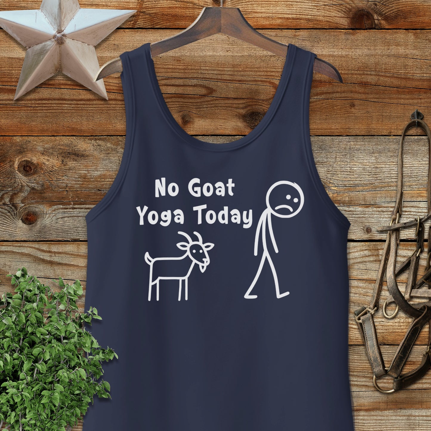 No Goat Yoga Today Tank Top