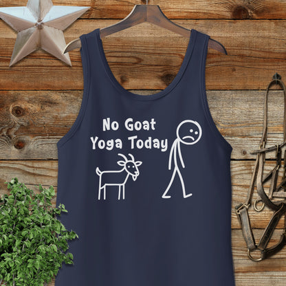 No Goat Yoga Today Tank Top
