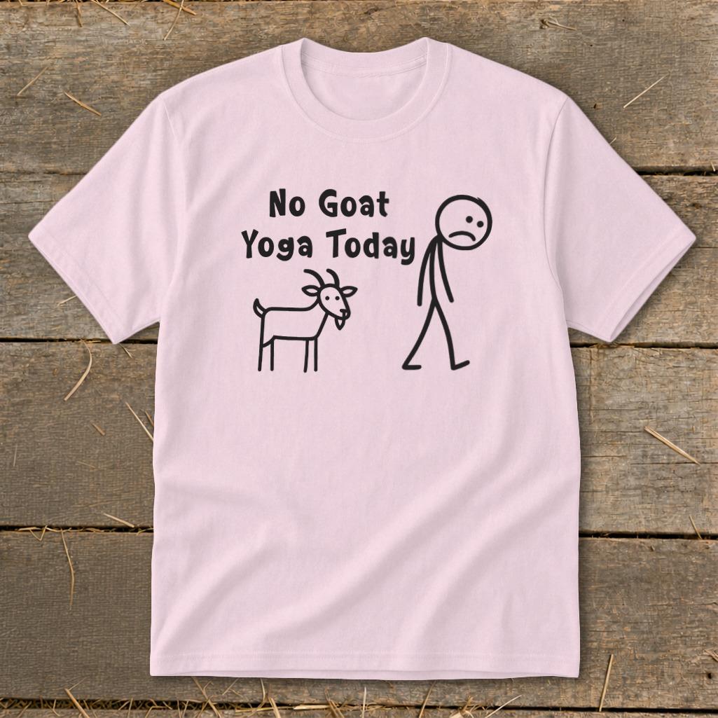 No Goat Yoga Today Youth Tee