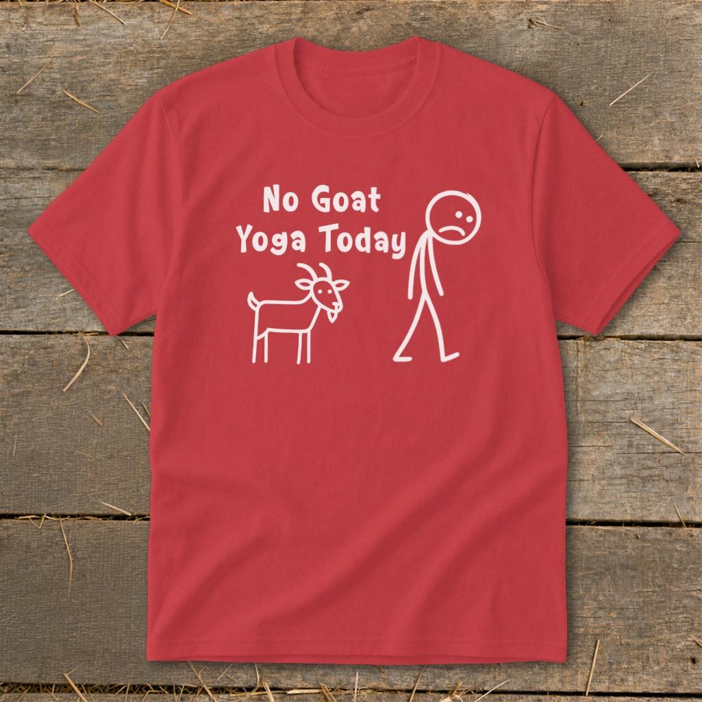 No Goat Yoga Today Youth Tee