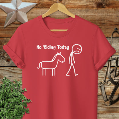 No Riding Today Softstyle Tee