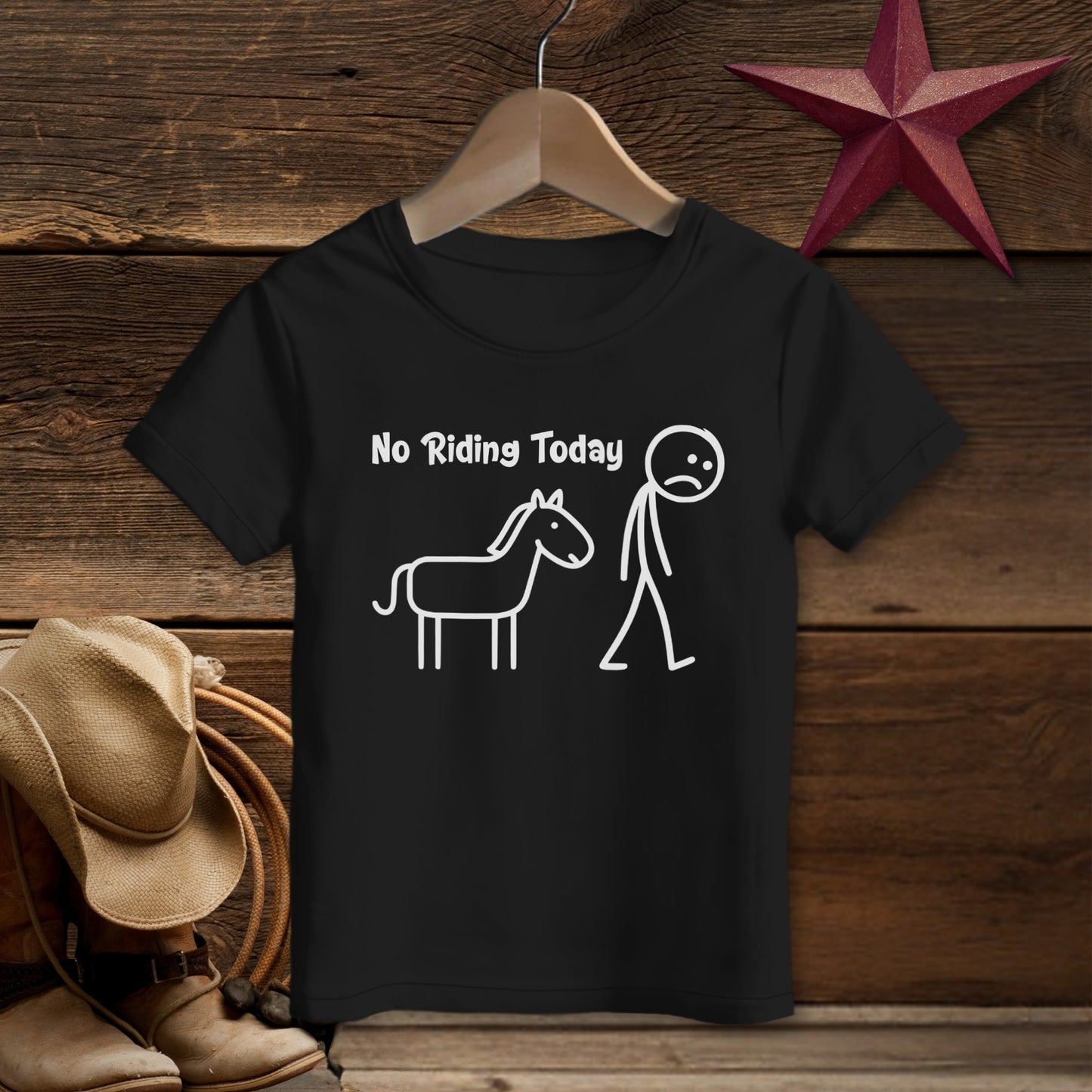 No Riding Today T-shirt (Toddler)