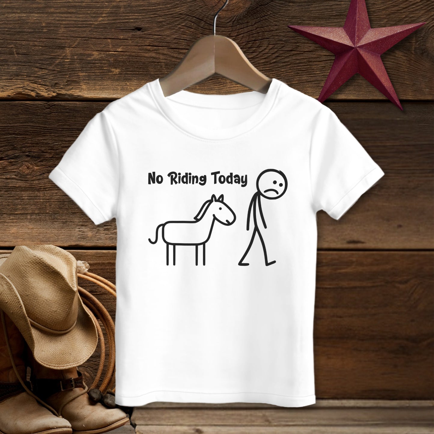 No Riding Today T-shirt (Toddler)