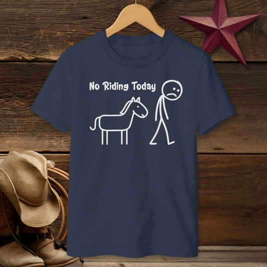 No Riding Today T-shirt (Youth)