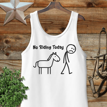 No Riding Today Tank Top