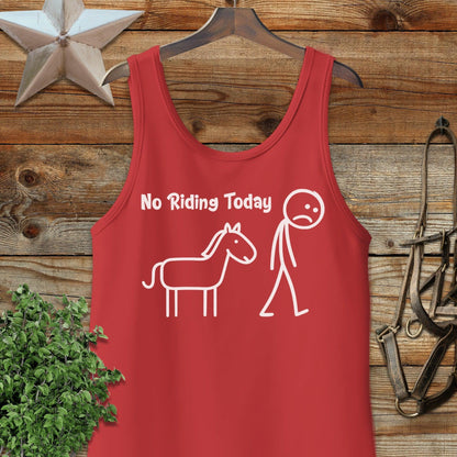 No Riding Today Tank Top