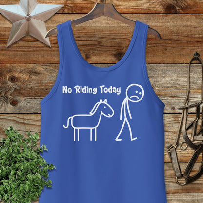 No Riding Today Tank Top