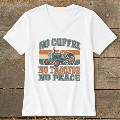 No Tractor No Peace V-neck