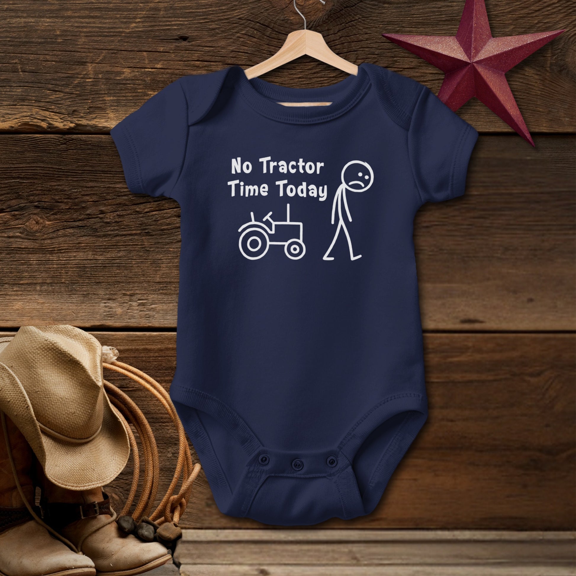 No Tractor Time Today Bodysuit (Baby)