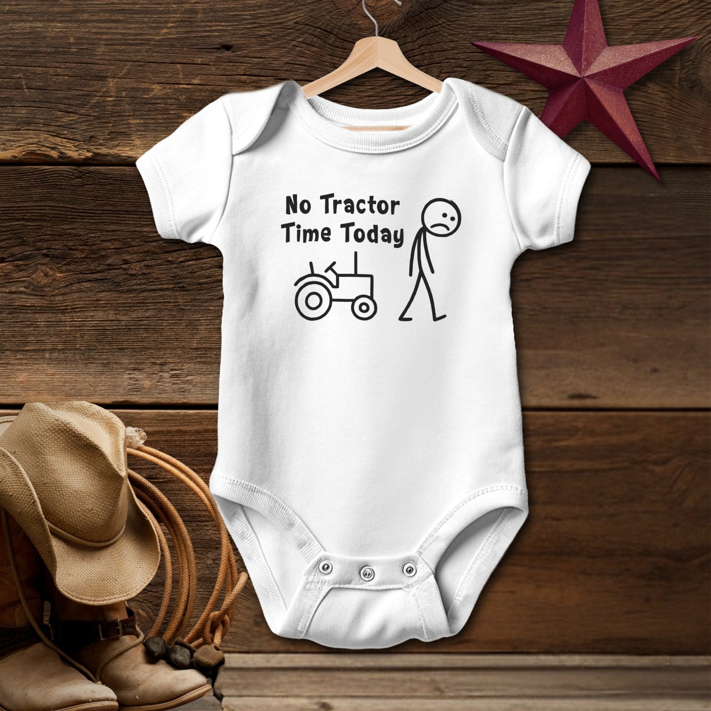 No Tractor Time Today Bodysuit (Baby)