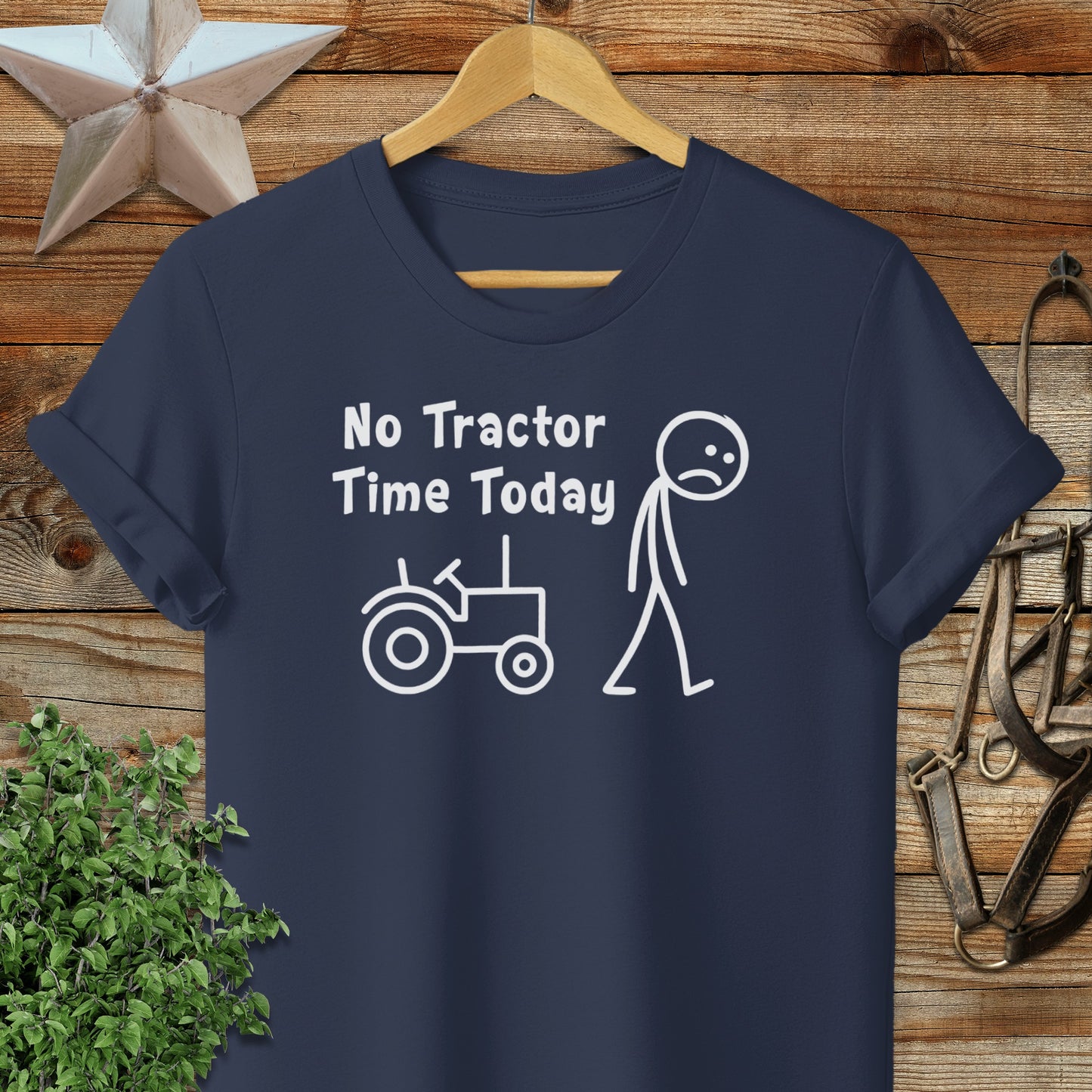 No Tractor Time Today Softstyle Tee