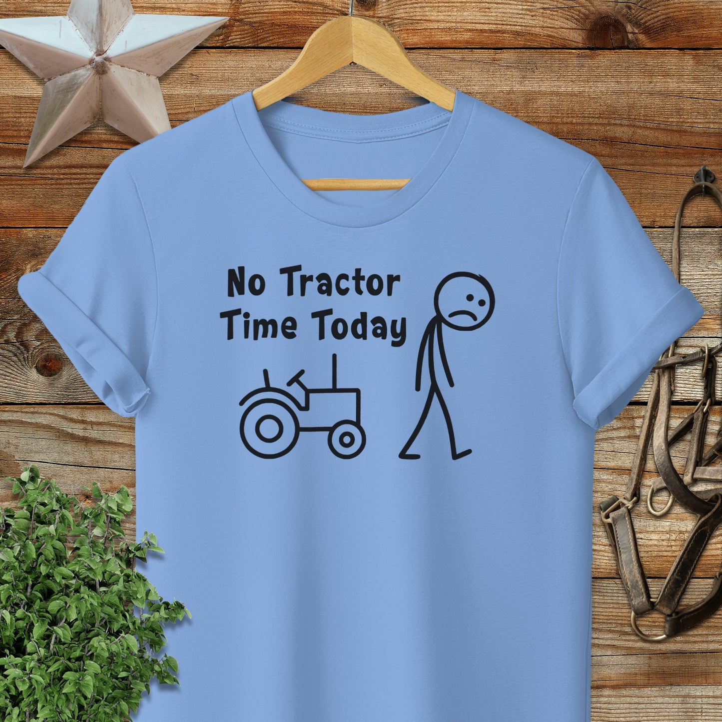 No Tractor Time Today Softstyle Tee