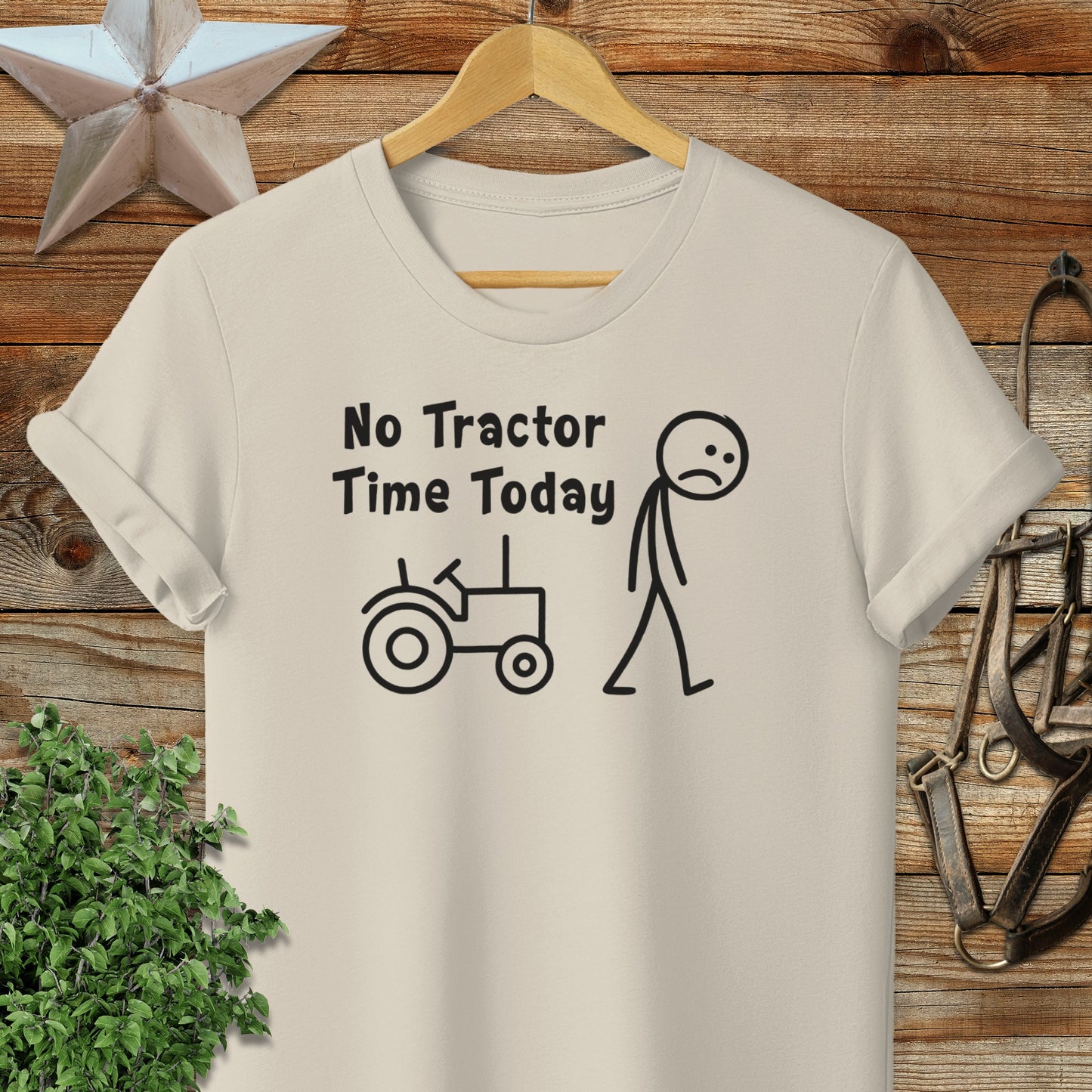 No Tractor Time Today Softstyle Tee