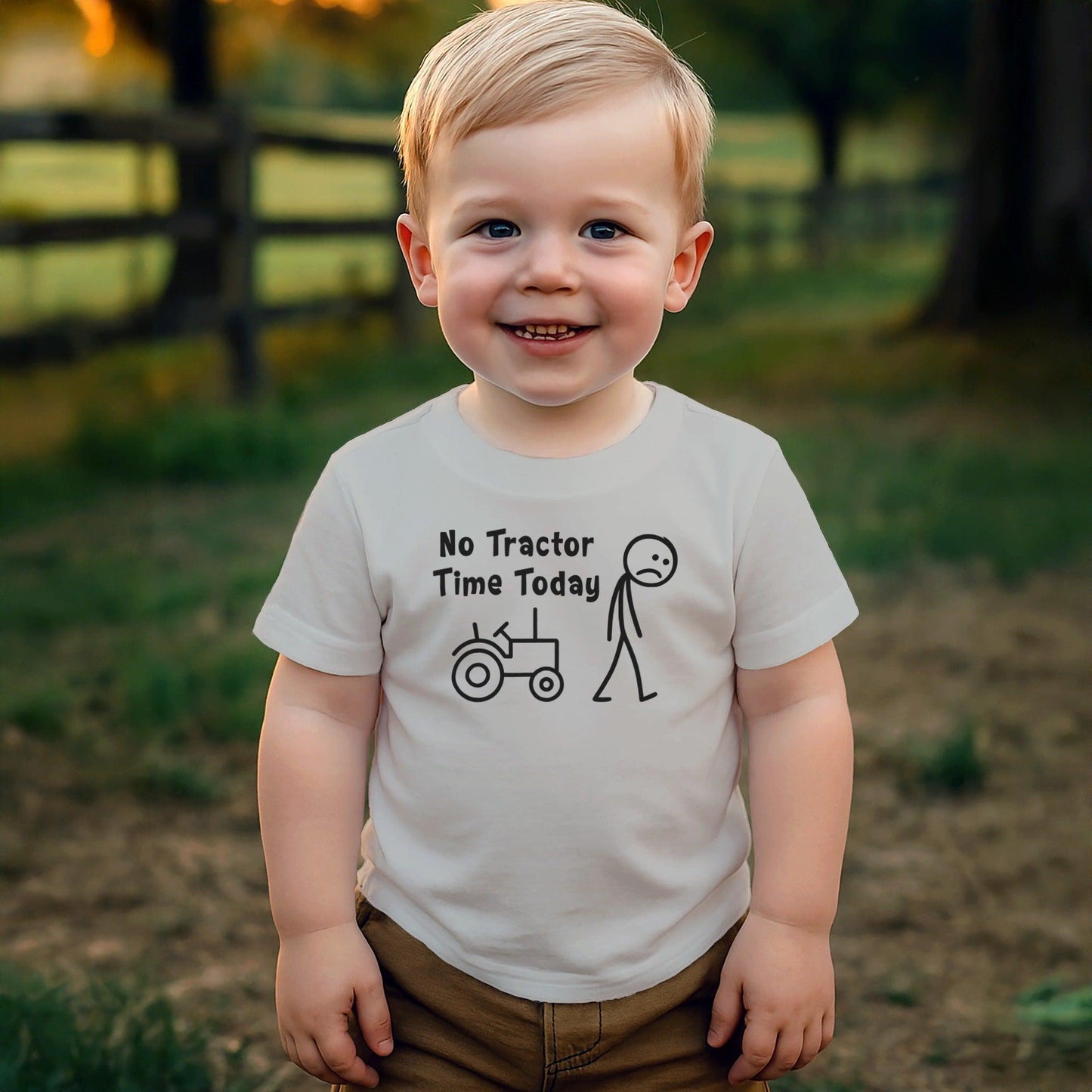 No Tractor Time Today T-shirt (Toddler)