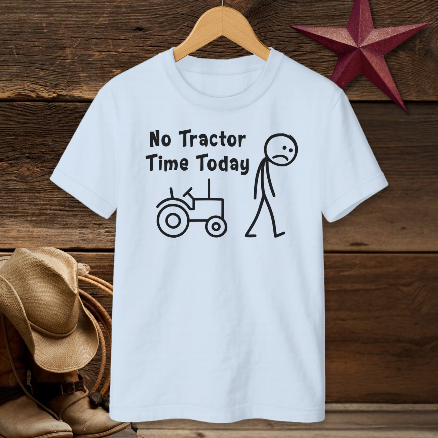 No Tractor Time Today T-shirt (Youth)