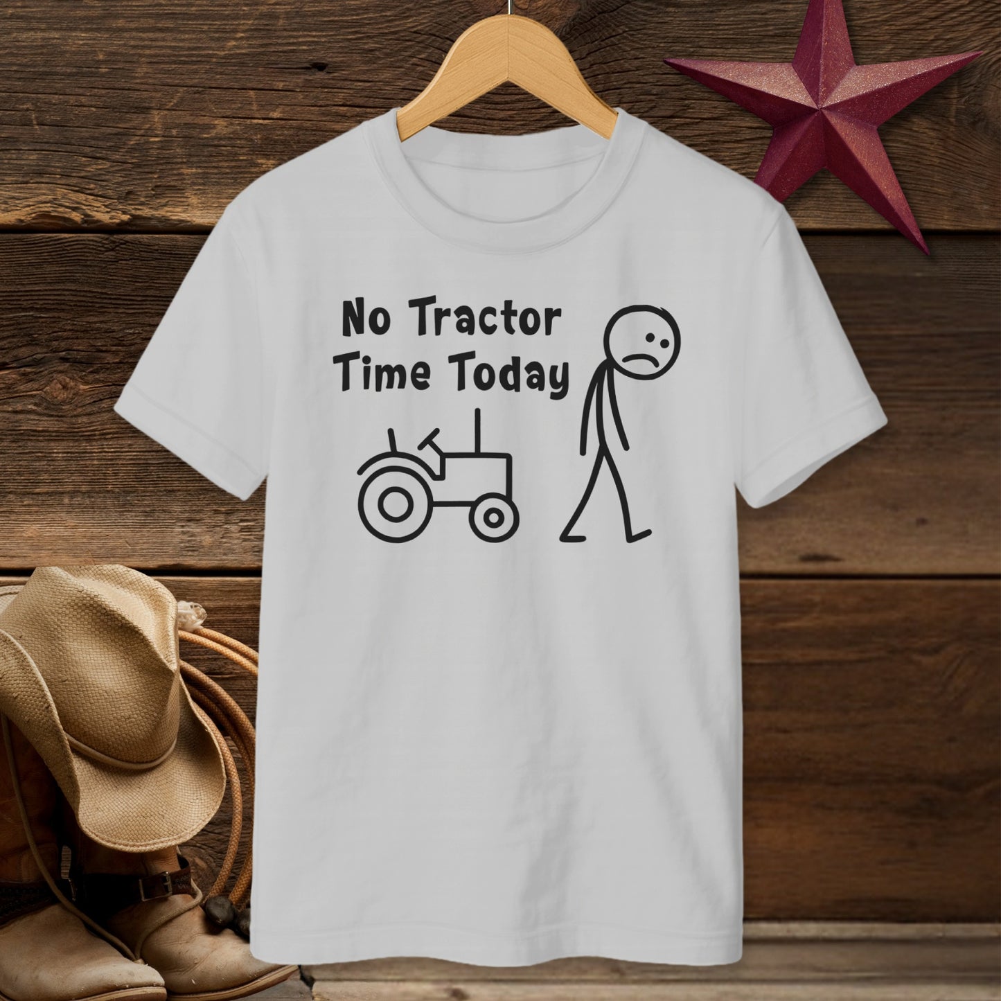 No Tractor Time Today T-shirt (Youth)