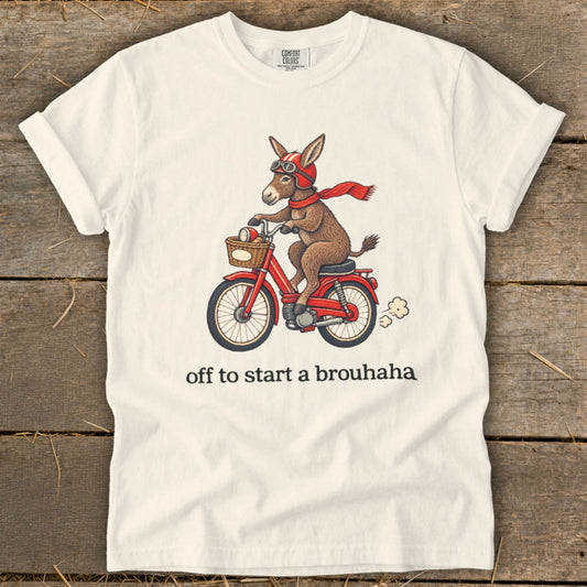 Off To Start a Brouhaha Signature Tee