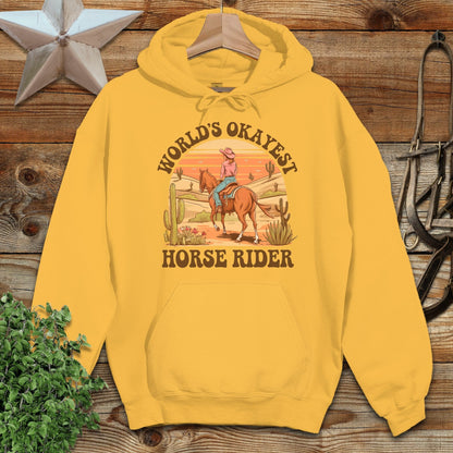 Okayest Horse Rider Hoodie