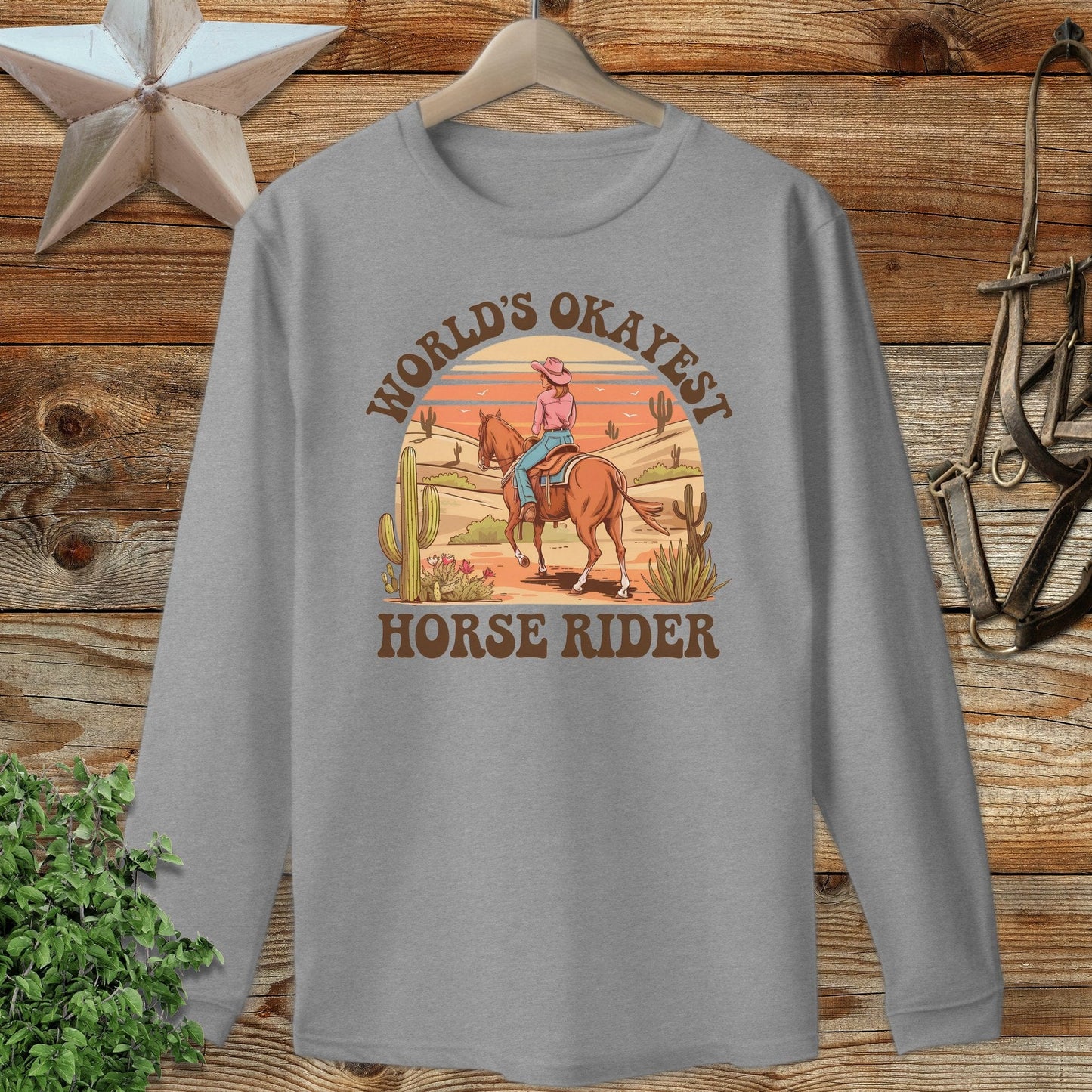 Okayest Horse Rider Long Sleeve Tee